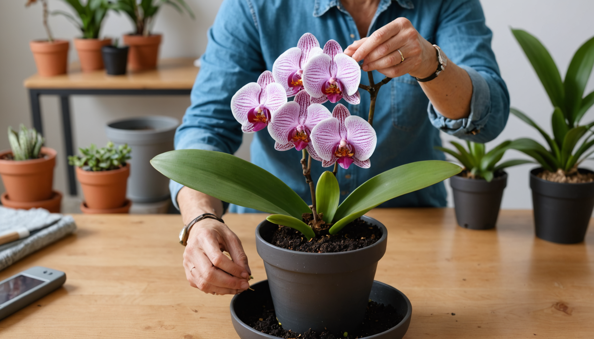 découvrez notre guide pratique étape par étape pour rempoter votre orchidée avec succès. apprenez les meilleures techniques et conseils pour assurer la santé et la floraison de votre plante, tout en préservant sa beauté.