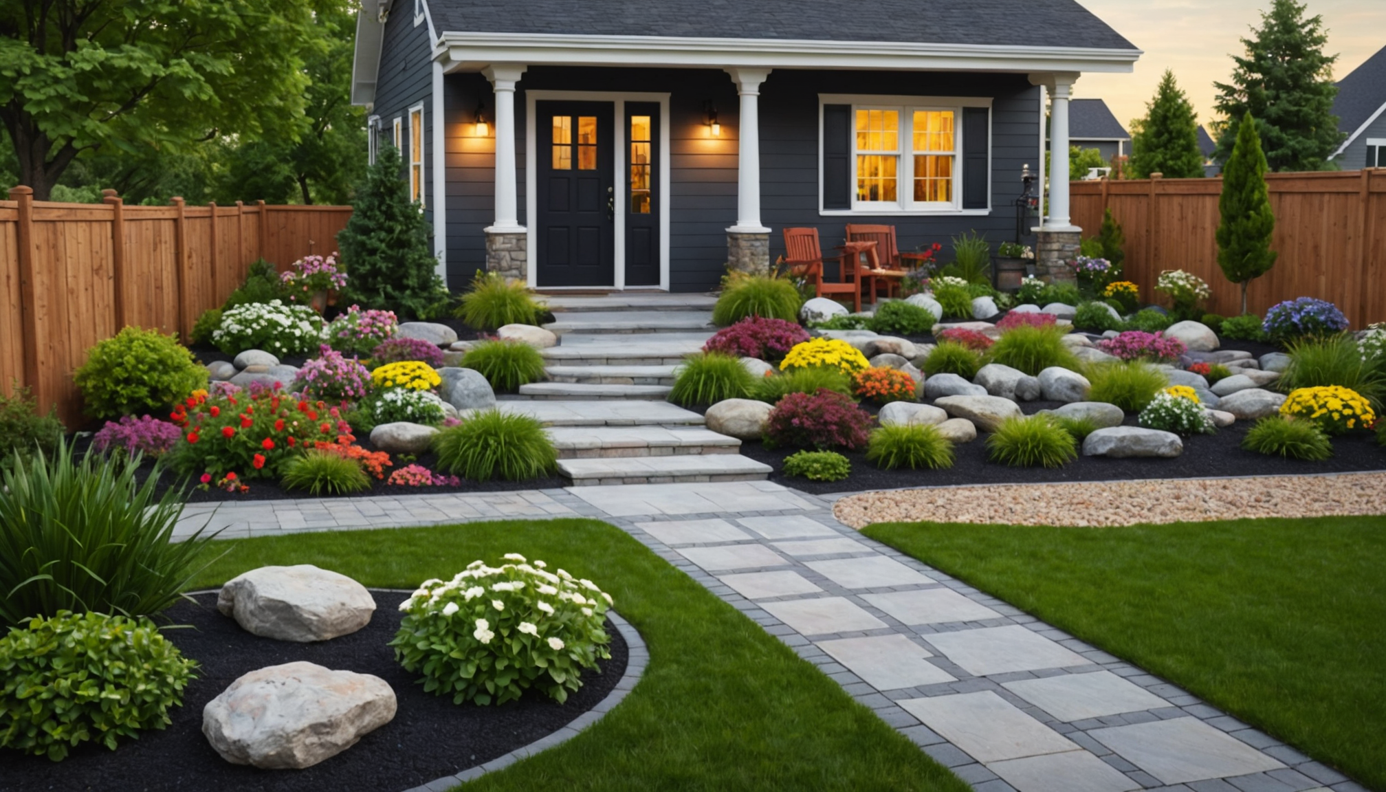 découvrez des idées créatives d’aménagement extérieur pour sublimer l’espace devant votre maison sans pelouse. alternatives esthétiques, pratiques et faciles à entretenir pour un extérieur original et personnalisé.