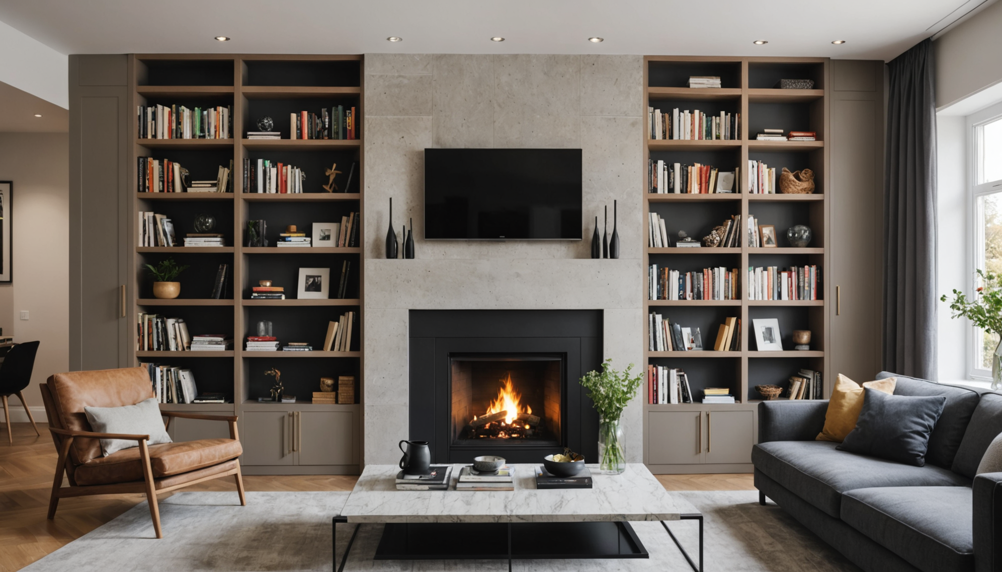découvrez des idées créatives et chaleureuses pour aménager votre bibliothèque autour de la cheminée, alliant confort, style et convivialité dans votre espace de lecture.