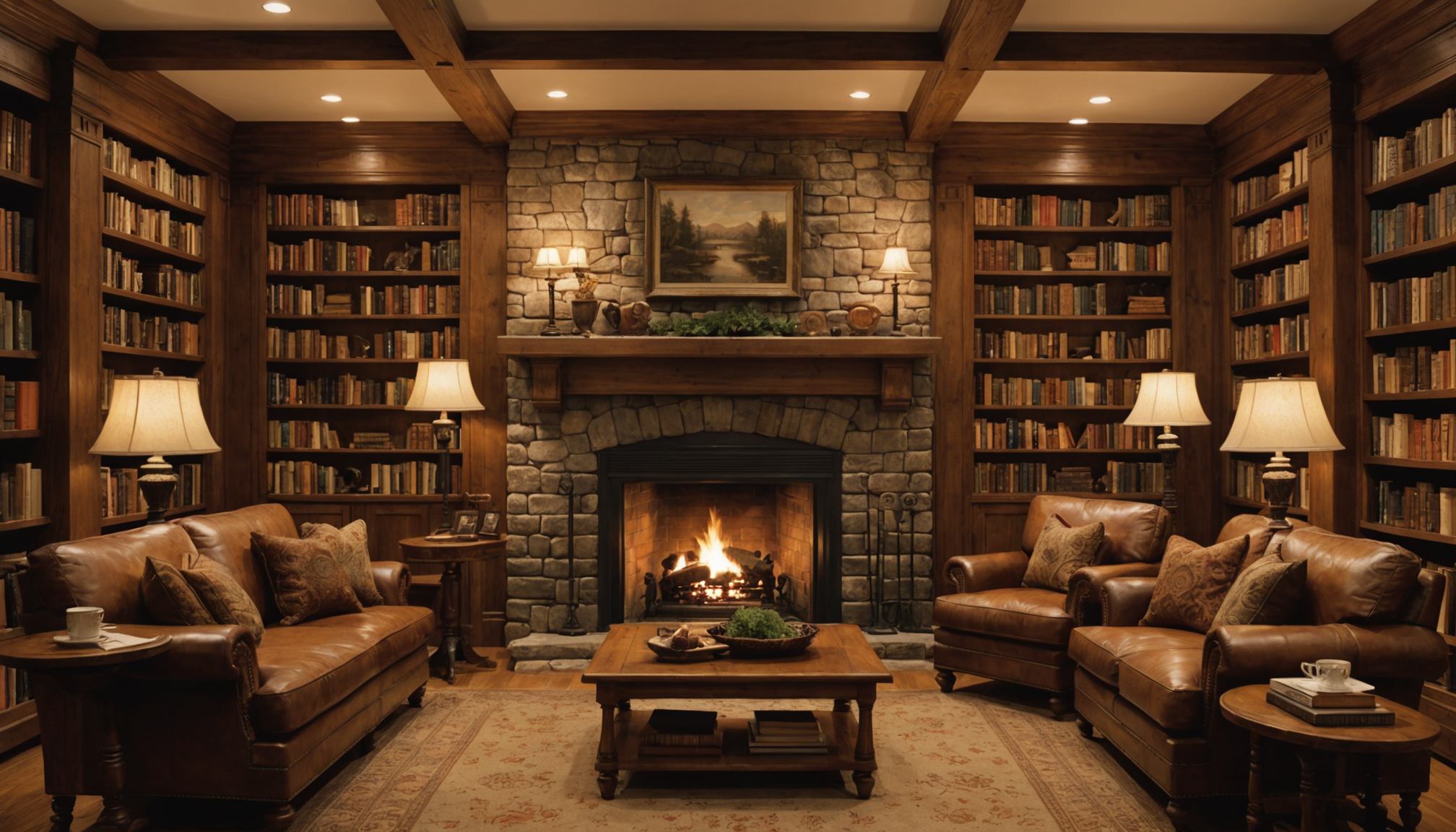 découvrez des idées créatives pour aménager une bibliothèque chaleureuse autour de votre cheminée et créez un coin lecture cosy et convivial chez vous.